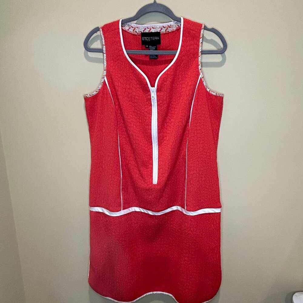 Etcetera Sleeveless Half Zip Dress